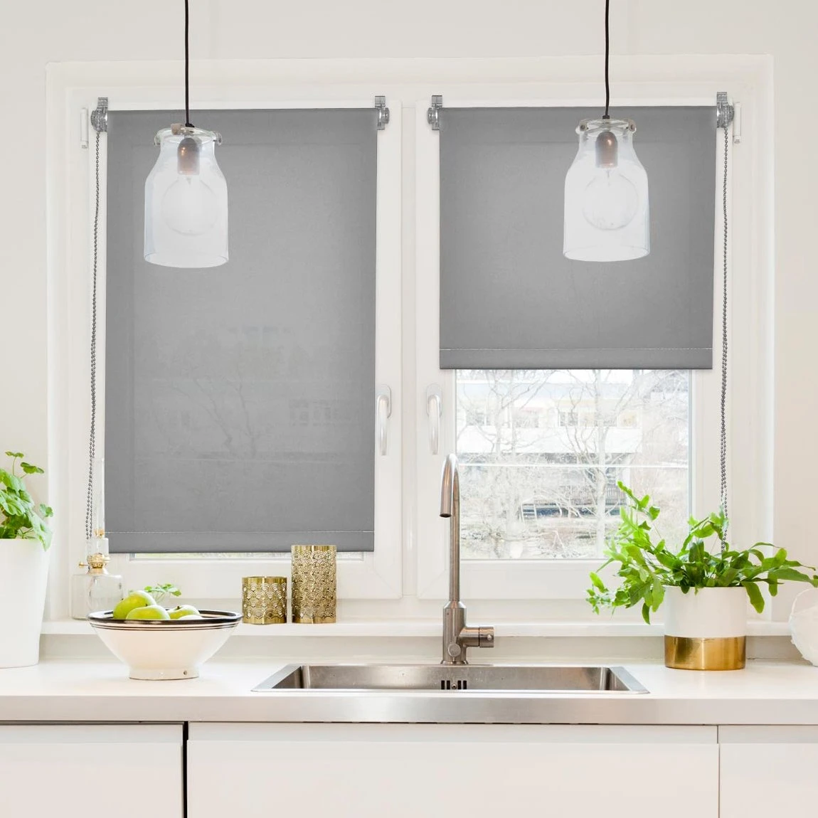 Store enrouleur tamisant (60 x 180 cm) Uni Gris Store Enrouleur Tamisant (60 X 180 Cm) Uni Gris -Eminza store enrouleur tamisant 60 x 180 cm uni gris 24370 1682519321