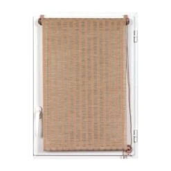 Store Enrouleur Tamisant (60 X 180 Cm) Rayures Beige