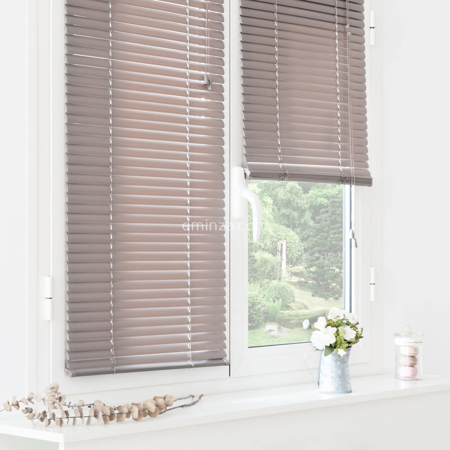 Store vénitien (50 x 180 cm) PVC Taupe Store Vénitien (50 X 180 Cm) PVC Taupe -Eminza store venitien 50 x 180 cm pvc taupe 67613