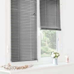 Store Vénitien (60 X 130 Cm) PVC Gris Anthracite