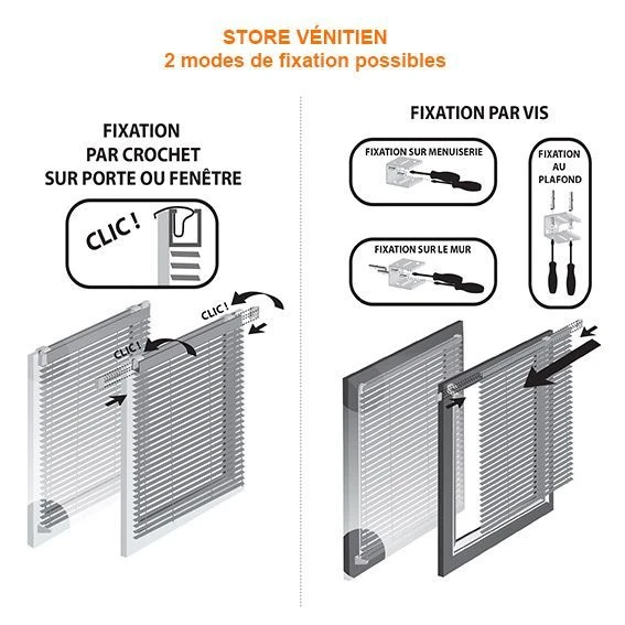 Store vénitien (90 x 180 cm) PVC Blanc Store Vénitien (90 X 180 Cm) PVC Blanc -Eminza store venitien 90 x h180 cm pvc blanc 24432 1