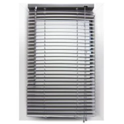 Store Vénitien (60 X 130 Cm) PVC Gris -Eminza store venitien pvc 60x130cm gris 24425