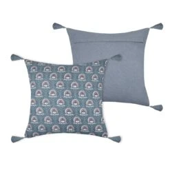 Coussin Carré Gaze De Coton (40 Cm) Sunda Bleu Indigo 4 Coussin Carré Gaze De Coton (40 Cm) Sunda Bleu Indigo -Eminza sunda coussin 40x40 indigo 129899 1688644983
