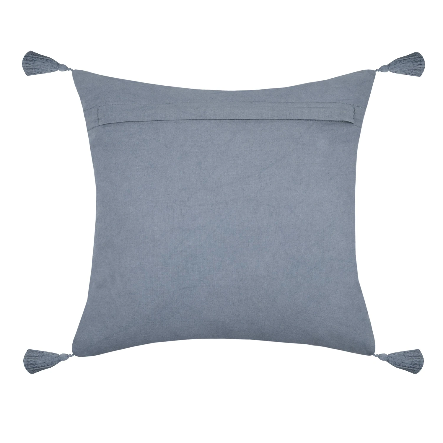 Coussin carré gaze de coton (40 cm) Sunda Bleu indigo Coussin Carré Gaze De Coton (40 Cm) Sunda Bleu Indigo -Eminza sunda coussin 40x40 indigo 129899 1688644995