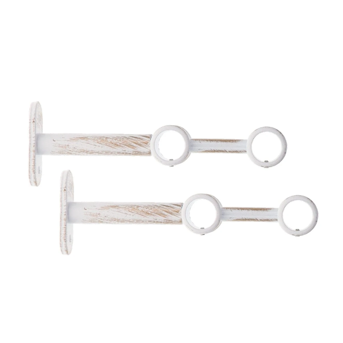 Lot de 2 supports tringles doubles extensibles (L150 / D20) Jim Blanc et or Lot De 2 Supports Tringles Doubles Extensibles (L150 / D20) Jim Blanc Et Or -Eminza support dble d20 150 x2 blc or 128027 1682416719