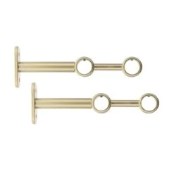 Lot De 2 Supports Tringles Doubles (L150 / D20) Jim Or