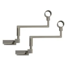 Lot De 2 Supports Fix'vit (L180 - D20 Mm) Argent