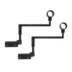 Lot De 2 Supports Fix'vit (L180 - D20 Mm) Noir