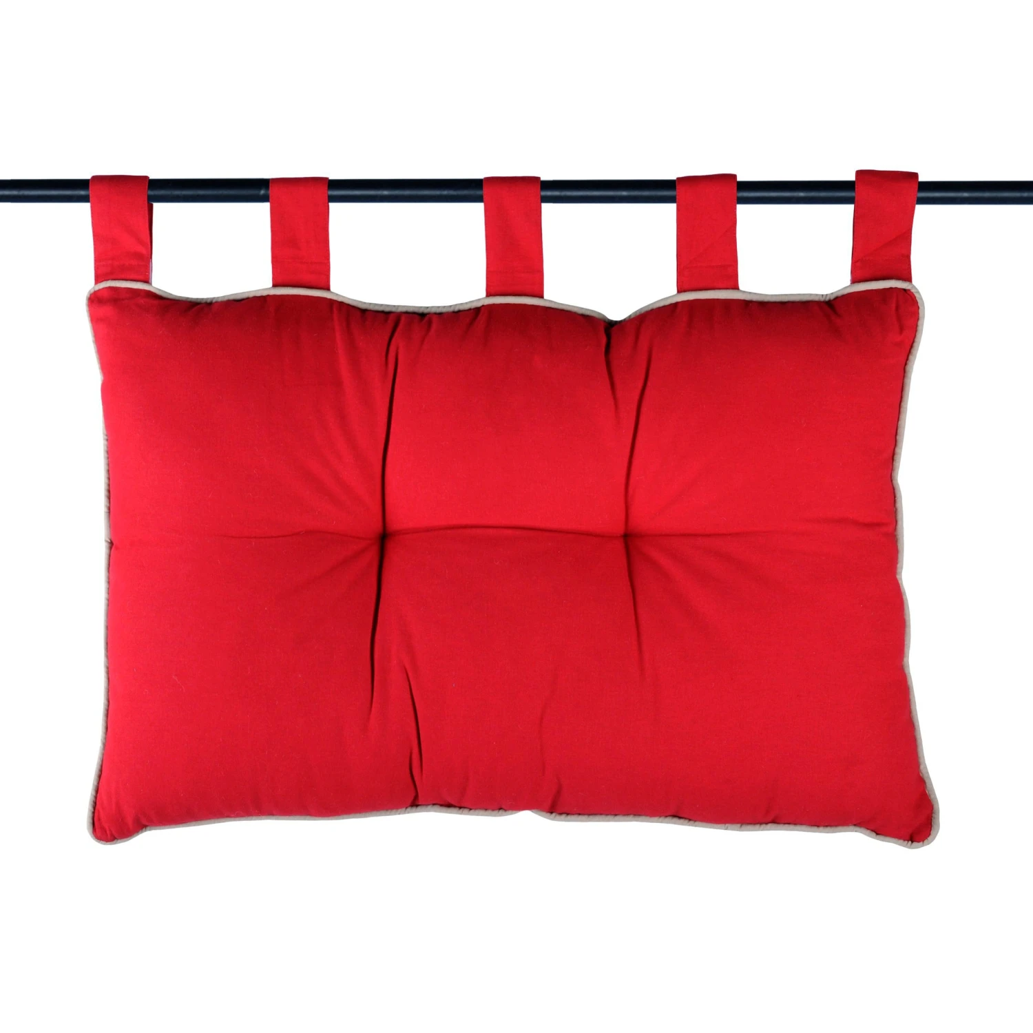Tête de lit coton (70 cm) Duo Rouge Tête De Lit Coton (70 Cm) Duo Rouge -Eminza t te de lit coton 70 cm duo rouge 129603 1689580285