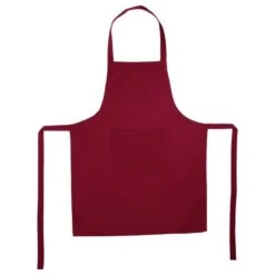 Tablier Avec Poche Uni Rouge
