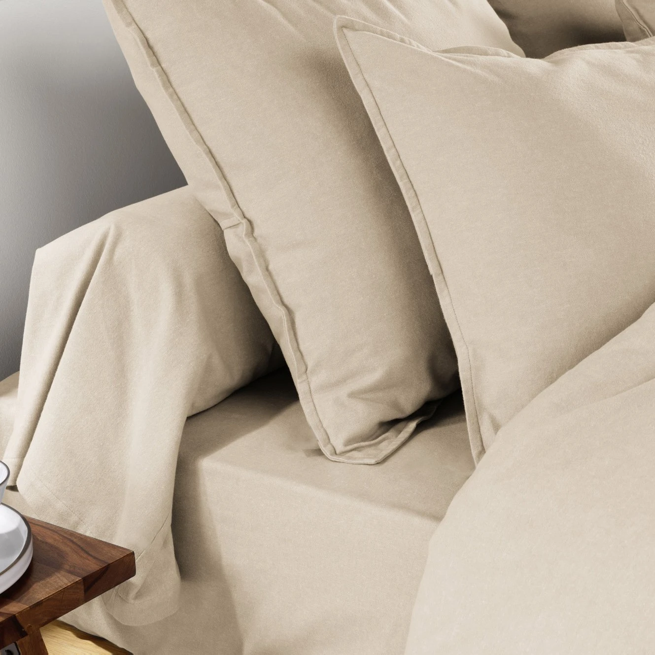 Taie d'oreiller carrée flanelle de coton (63 cm) Théa Beige Taie D'oreiller Carrée Flanelle De Coton (63 Cm) Théa Beige -Eminza taie d oreiller carr e flanelle de coton 63 cm th a beige 122329 1663668515