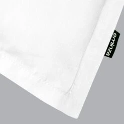 Taie D'oreiller Carrée Percale De Coton (65 Cm) Cali Blanc -Eminza taie d oreiller carr e percale de coton 65 cm cali blanc 109094 1676275226
