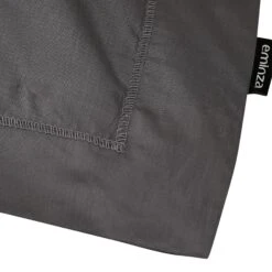 Eminza 6 Taie D'oreiller Carrée Percale De Coton (65 Cm) Cali Gris Anthracite