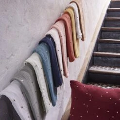 Taie D'oreiller Rectangulaire Gaze De Coton (70 Cm) Gaïa Chic Vert Romarin -Eminza taie d oreiller gaze de coton 50 x 70 cm ga a chic romarin 112583 1655805664