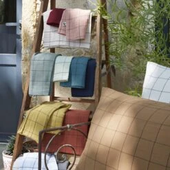 Taie D'oreiller Rectangulaire Gaze De Coton (70 Cm) Gaïa Match Bleu Nuit -Eminza taie d oreiller gaze de coton 50 x 70 cm ga a match minuit 112442 1655886546