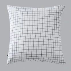 Taie D'oreiller Carrée Gaze De Coton (60 Cm) Gaïa Mix Blanc Chantilly