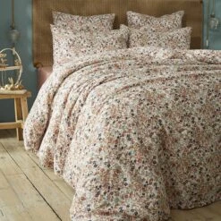 Taie D'oreiller Carrée Gaze De Coton (60 Cm) Constance Beige Pampa -Eminza taie d oreiller gaze de coton imprime 60 x 60 cm capucine 127818 1680613743