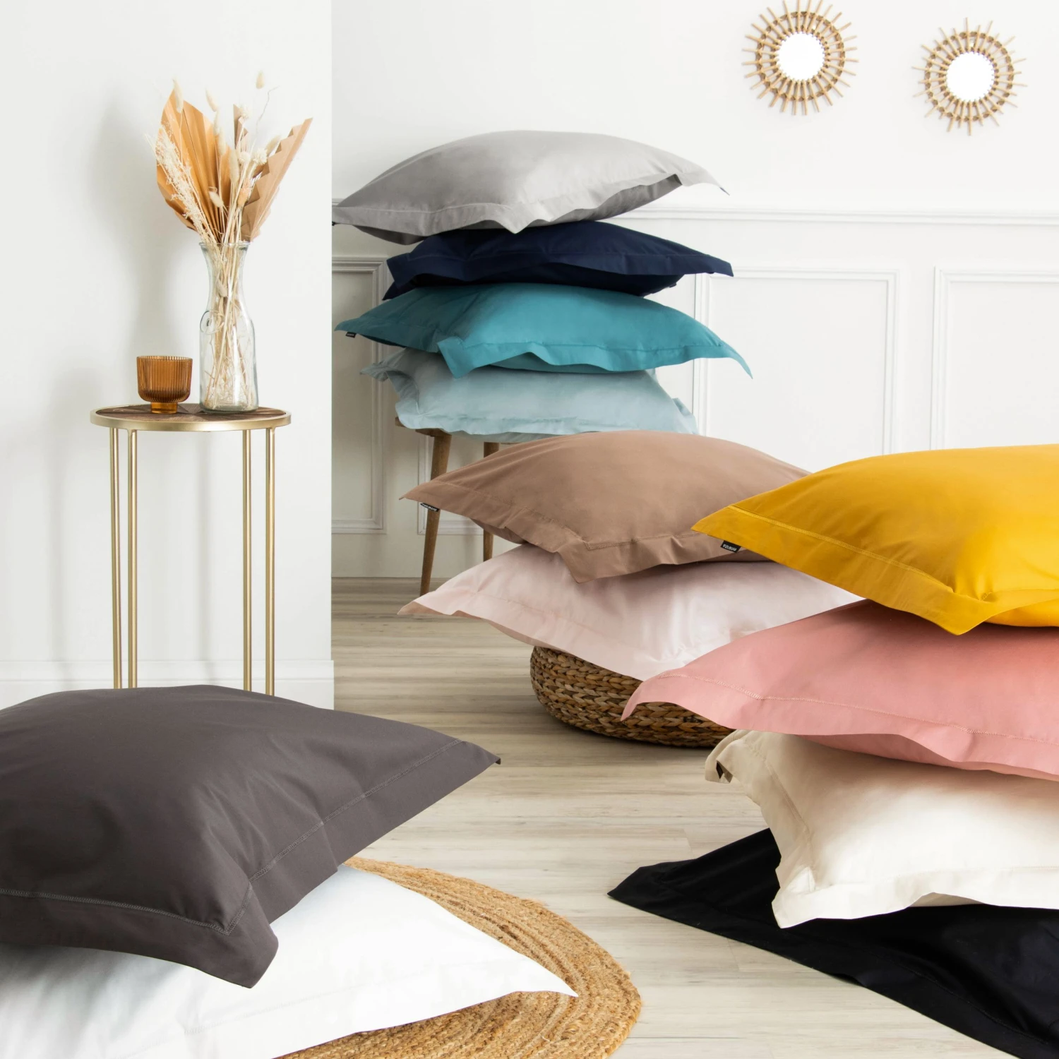 Taie d'oreiller rectangulaire percale de coton (80 cm) Cali Bleu canard Taie D'oreiller Rectangulaire Percale De Coton (80 Cm) Cali Bleu Canard -Eminza taie d oreiller rectangulaire percale de coton 80 cm cali bleu canard 109136 1647248832