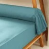 Taie De Traversin Percale De Coton (L185 Cm) Cali Bleu Canard