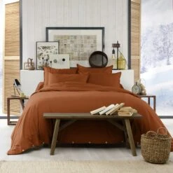 Taie De Traversin Flanelle De Coton (L185 Cm) Candice Terracotta 4 Taie De Traversin Flanelle De Coton (L185 Cm) Candice Terracotta -Eminza taie de traversin flanelle 85 x 185 cm candice tomette 109958 1632726502