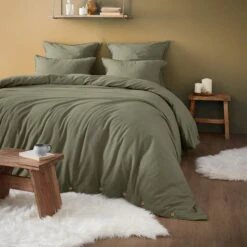 Taie De Traversin Flanelle De Coton (L185 Cm) Théa Vert Romarin 2 Taie De Traversin Flanelle De Coton (L185 Cm) Théa Vert Romarin -Eminza taie de traversin flanelle de coton l185 cm th a vert romarin 122356 1664439737