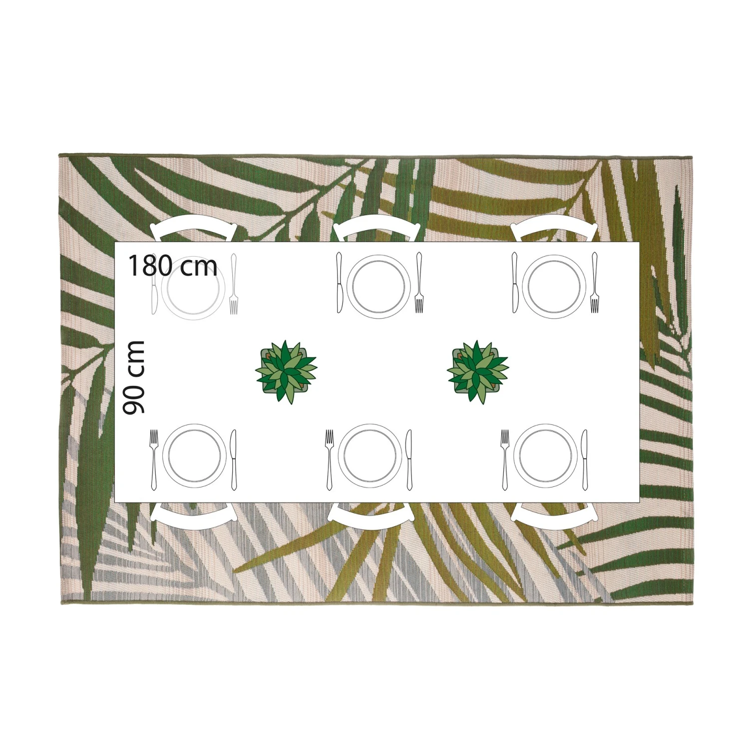 Tapis (230 cm) Tropic Vert Tapis (230 Cm) Tropic Vert -Eminza tapis 230 cm tropic vert 68173 1636987380
