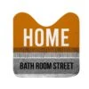 Tapis Contour WC Microfibre Home Street Jaune