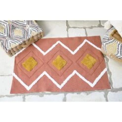 Tapis Coton (90 Cm) Taweva Terracotta