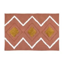 Tapis Coton (90 Cm) Taweva Terracotta -Eminza tapis coton 90 cm taweva terracotta 110870 1650447285