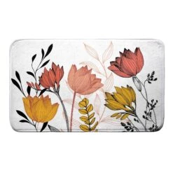 Tapis De Bain Microfibre (75 Cm) Amelina Orange