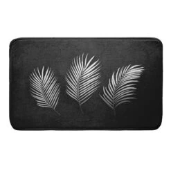 Tapis De Bain (75 Cm) Orbella Noir Et Argent