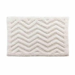 Tapis De Bain Coton (80 Cm) Angelis Blanc 4 Tapis De Bain Coton (80 Cm) Angelis Blanc -Eminza tapis de bain 50 x 80 cm coton jacquard tufte angelis 130622 1690443311