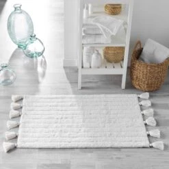 Tapis De Bain (80 Cm) Minatis Blanc