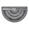 Tapis D'entrée Extérieur Demi-lune (75 Cm) Welcome Gris
