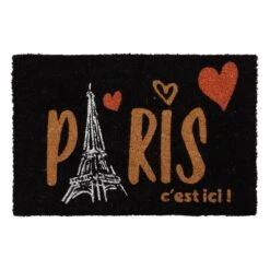 Paillasson Coco (60 Cm) Paris Noir