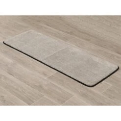 Tapis De Bain Antidérapant (120 Cm) Black Line Gris Ficelle / Noir