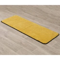 Tapis De Bain Antidérapant (120 Cm) Black Line Jaune Ocre / Noir