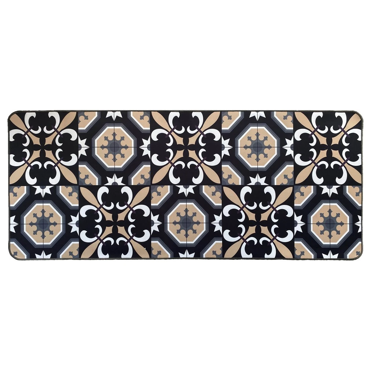 Tapis d'entrée antidérapant (120 cm) Carmen Noir Tapis D'entrée Antidérapant (120 Cm) Carmen Noir -Eminza tapis pes 50x120 carmen noir 128041 1682415186