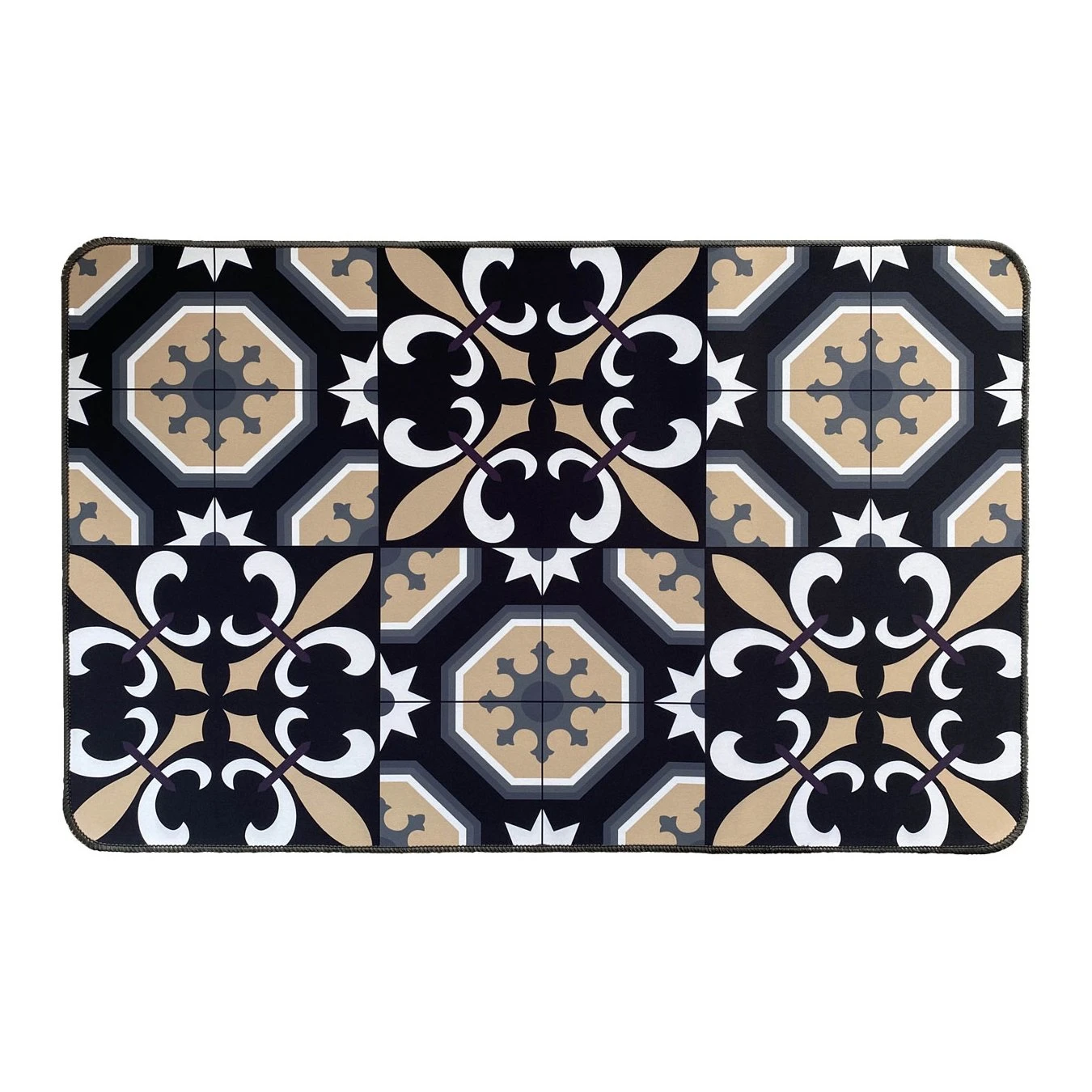 Tapis d'entrée antidérapant (80 cm) Carmen Noir Tapis D'entrée Antidérapant (80 Cm) Carmen Noir -Eminza tapis pes 50x80 carmen noir 127995 1682424918