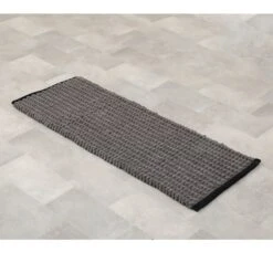 Tapis De Bain (120 Cm) Black Line Gris / Noir