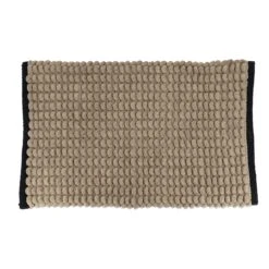 Tapis De Bain (75 Cm) Black Line Gris Ficelle / Noir