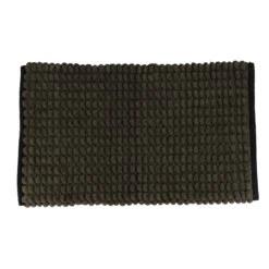 Tapis De Bain (75 Cm) Black Line Vert Kaki / Noir