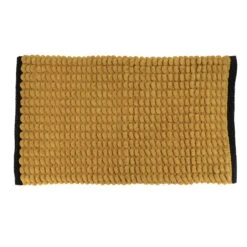 Tapis De Bain (75 Cm) Black Line Jaune Ocre / Noir