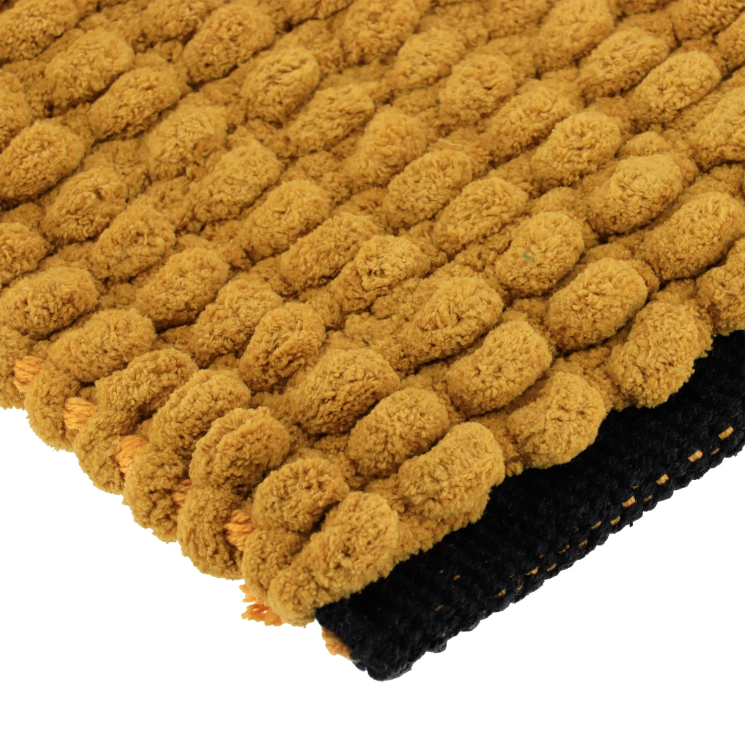 Tapis de bain (75 cm) Black Line Jaune ocre / noir Tapis De Bain (75 Cm) Black Line Jaune Ocre / Noir -Eminza tapis polyester coton bicolore 45x75 cm ocre noir 128244 1683107331