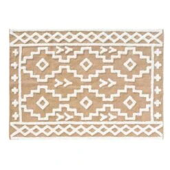 Tapis Jute (170 Cm) Medine Beige -Eminza tapis rectangle 120 x 170 cm jute uni coton uni medine 130658 1690380122