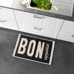 Tapis De Cuisine (80 Cm) Appetito Noir