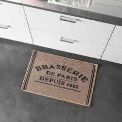 Tapis De Cuisine (80 Cm) Troquet Beige