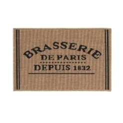 Tapis De Cuisine (80 Cm) Troquet Beige -Eminza tapis rectangle 50 x 80 cm bouclette troquet 130628 1690445981