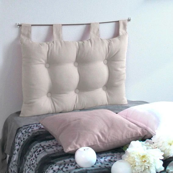 Tête de lit (70 cm) Etna Beige Tête De Lit (70 Cm) Etna Beige -Eminza tete de lit 70 cm capiton naturel 31027 5