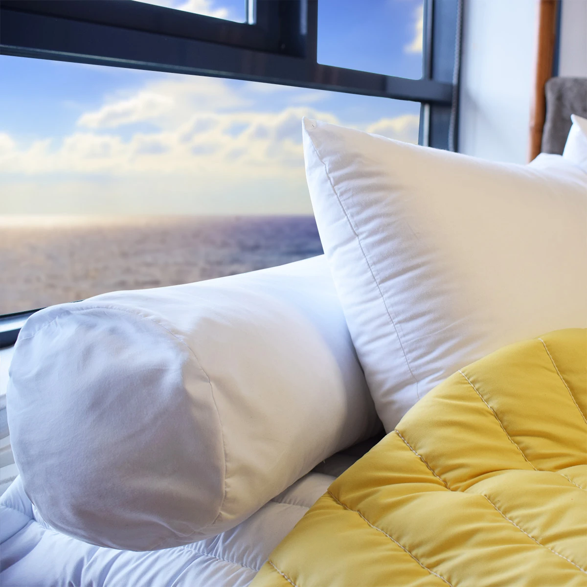 Traversin (160 cm) Doux et gonflant Blanc Traversin (160 Cm) Doux Et Gonflant Blanc -Eminza traversin doux et gonflant 160cm 70078